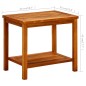 vidaXL Tavolino da Salotto 50x35x45 cm in Legno Massello di Acacia vidaXL Tavolino da Salotto 50x35x45 cm in Legno Massello di Acacia