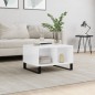 vidaXL Tavolino Salotto Bianco Lucido 60x50x36,5 cm Legno Multistrato