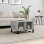 vidaXL Tavolino Salotto Grigio Cemento 60x50x36,5 cm Legno Multistrato