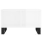 vidaXL Tavolino Salotto Bianco Lucido 60x50x36,5 cm Legno Multistrato