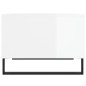 vidaXL Tavolino Salotto Bianco Lucido 60x50x36,5 cm Legno Multistrato