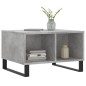 vidaXL Tavolino Salotto Grigio Cemento 60x50x36,5 cm Legno Multistrato