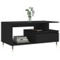 vidaXL Tavolino da Salotto Nero 90x49x45 cm in Legno Multistrato