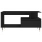 vidaXL Tavolino da Salotto Nero 90x49x45 cm in Legno Multistrato