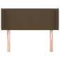 Testiera ad Orecchio Marrone Scuro 103x16x78/88 cm in Tessuto Testiera ad Orecchio Marrone Scuro 103x16x78/88 cm in Tessuto