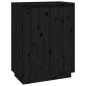 Scarpiera Nera 60x35x80 cm in Legno Massello di Pino Scarpiera Nera 60x35x80 cm in Legno Massello di Pino