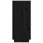 Scarpiera Nera 60x35x80 cm in Legno Massello di Pino Scarpiera Nera 60x35x80 cm in Legno Massello di Pino