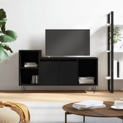 vidaXL Mobile Porta TV Nero 100x35x55 cm in Legno Multistrato
