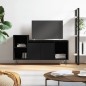 vidaXL Mobile Porta TV Nero 100x35x55 cm in Legno Multistrato vidaXL Mobile Porta TV Nero 100x35x55 cm in Legno Multistrato