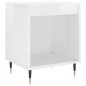 vidaXL Comodini 2pz Bianco Lucido 40x35x50 cm in Legno Multistrato