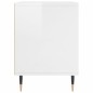 vidaXL Comodini 2pz Bianco Lucido 40x35x50 cm in Legno Multistrato