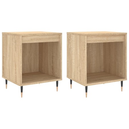 vidaXL Comodini 2pz Rovere Sonoma 40x35x50 cm in Legno Multistrato