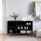vidaXL Scarpiera Nera 102x36x60 cm in Legno Multistrato vidaXL Scarpiera Nera 102x36x60 cm in Legno Multistrato