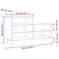 vidaXL Scarpiera Nera 102x36x60 cm in Legno Multistrato vidaXL Scarpiera Nera 102x36x60 cm in Legno Multistrato