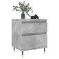 vidaXL Comodini 2pz Grigio Cemento 40x35x50 cm in Legno Multistrato
