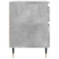 vidaXL Comodini 2pz Grigio Cemento 40x35x50 cm in Legno Multistrato
