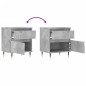vidaXL Comodini 2pz Grigio Cemento 40x35x50 cm in Legno Multistrato