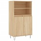 vidaXL Credenza Rovere Sonoma 60x36x110 cm in Legno Multistrato vidaXL Credenza Rovere Sonoma 60x36x110 cm in Legno Multistrato