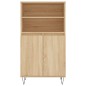 vidaXL Credenza Rovere Sonoma 60x36x110 cm in Legno Multistrato vidaXL Credenza Rovere Sonoma 60x36x110 cm in Legno Multistrato