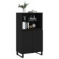 vidaXL Credenza Nera 60x36x110 cm in Legno Multistrato vidaXL Credenza Nera 60x36x110 cm in Legno Multistrato