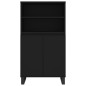 vidaXL Credenza Nera 60x36x110 cm in Legno Multistrato vidaXL Credenza Nera 60x36x110 cm in Legno Multistrato