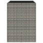 Tavolo da Bar con Piano in Vetro Grigio 105x80x110cm Polyrattan Tavolo da Bar con Piano in Vetro Grigio 105x80x110cm Polyrattan