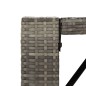Tavolo da Bar con Piano in Vetro Grigio 105x80x110cm Polyrattan Tavolo da Bar con Piano in Vetro Grigio 105x80x110cm Polyrattan