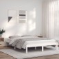 vidaXL Giroletto Bianco 120x200 cm in Legno Massello di Pino vidaXL Giroletto Bianco 120x200 cm in Legno Massello di Pino
