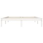 vidaXL Giroletto Bianco 120x200 cm in Legno Massello di Pino vidaXL Giroletto Bianco 120x200 cm in Legno Massello di Pino