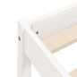 vidaXL Giroletto Bianco 120x200 cm in Legno Massello di Pino vidaXL Giroletto Bianco 120x200 cm in Legno Massello di Pino