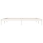 vidaXL Giroletto Bianco 200x200 cm in Legno Massello di Pino vidaXL Giroletto Bianco 200x200 cm in Legno Massello di Pino