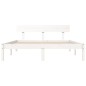 vidaXL Giroletto Bianco 160x200 cm in Legno Massello di Pino