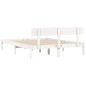 vidaXL Giroletto Bianco 160x200 cm in Legno Massello di Pino