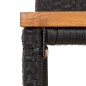 vidaXL Sgabelli da Bar 2pz Neri Polyrattan e Legno Massello di Acacia vidaXL Sgabelli da Bar 2pz Neri Polyrattan e Legno Massello di Acacia
