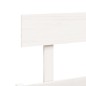 vidaXL Giroletto Bianco 160x200 cm in Legno Massello di Pino