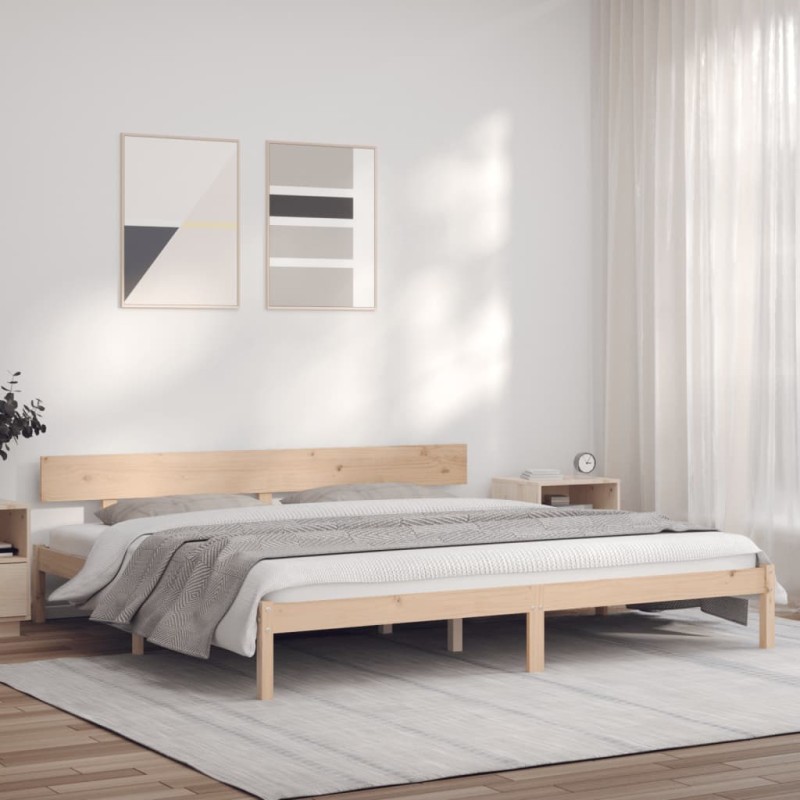 vidaXL Giroletto 180x200 cm Legno Massello di Pino 6FT Super King vidaXL Giroletto 180x200 cm Legno Massello di Pino 6FT Super King
