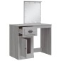 vidaXL Toeletta con Luci LED Grigio Sonoma 90x42x132,5 cm vidaXL Toeletta con Luci LED Grigio Sonoma 90x42x132,5 cm