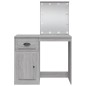 vidaXL Toeletta con Luci LED Grigio Sonoma 90x42x132,5 cm vidaXL Toeletta con Luci LED Grigio Sonoma 90x42x132,5 cm