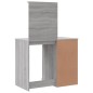 vidaXL Toeletta con Luci LED Grigio Sonoma 90x42x132,5 cm vidaXL Toeletta con Luci LED Grigio Sonoma 90x42x132,5 cm