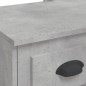 vidaXL Toeletta con Luci LED Grigio Cemento 90x42x132,5 cm