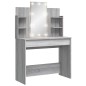 vidaXL Toeletta con Luci LED Grigio Sonoma 96x40x142 cm vidaXL Toeletta con Luci LED Grigio Sonoma 96x40x142 cm
