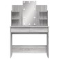 vidaXL Toeletta con Luci LED Grigio Sonoma 96x40x142 cm vidaXL Toeletta con Luci LED Grigio Sonoma 96x40x142 cm