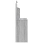 vidaXL Toeletta con Luci LED Grigio Sonoma 96x40x142 cm vidaXL Toeletta con Luci LED Grigio Sonoma 96x40x142 cm