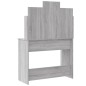 vidaXL Toeletta con Luci LED Grigio Sonoma 96x40x142 cm vidaXL Toeletta con Luci LED Grigio Sonoma 96x40x142 cm