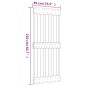 vidaXL Porta Scorrevole con Set Hardware 85x210 cm Legno Massello Pino