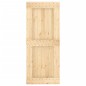 vidaXL Porta Scorrevole con Set Hardware 85x210 cm Legno Massello Pino