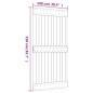 vidaXL Porta Scorrevole con Set Hardware 100x210cm Legno Massello Pino vidaXL Porta Scorrevole con Set Hardware 100x210cm Legno Massello Pino