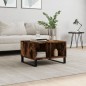 vidaXL Tavolino da Salotto Rovere Fumo 60x50x36,5 cm Legno Multistrato