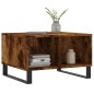 vidaXL Tavolino da Salotto Rovere Fumo 60x50x36,5 cm Legno Multistrato