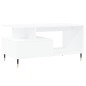 vidaXL Tavolino da Salotto Bianco 90x49x45 cm in Legno Multistrato